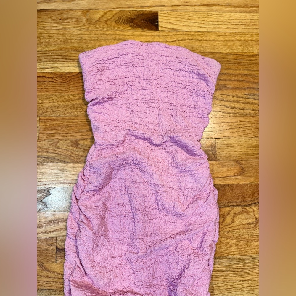 House Of CB Pink Corset Midi Dress Size Small Zip Up - Picture 13 of 16